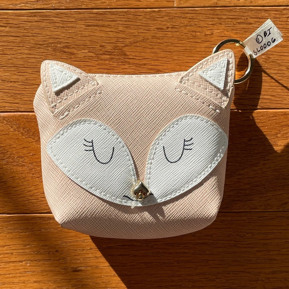 Pink Fox Coin Purse